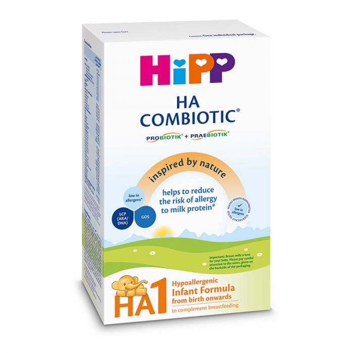 Lapte praf Hipp  HA1 Combiotic, 350 g, 0 luni+