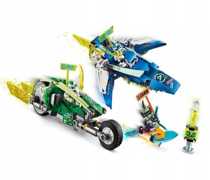 LEGO Ninjago Masinile de curse ale lui Jay si Lloyd 71709