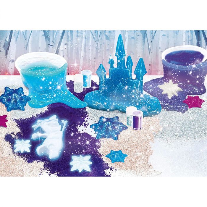 Set experimente Frozen II Slime de cristal Lisciani, 8 ani+