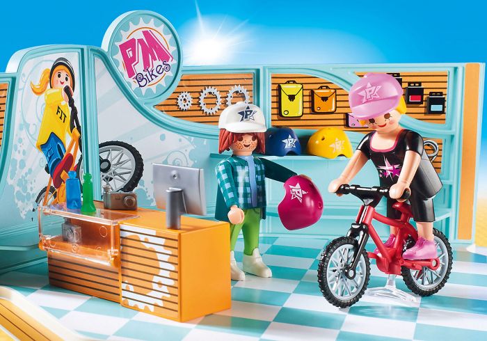 Magazin de biciclete si skatebord, Playmobil, 5 ani+