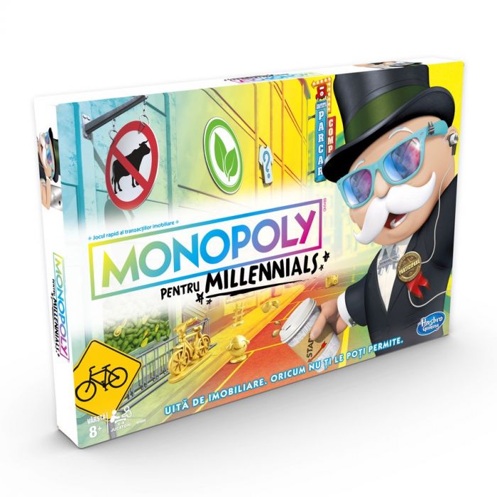 Monopoly Millennial Edition Hasbro, 8 ani+
