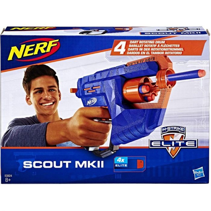 Blaster Elite Scout Mkii Nerf, 8 ani+