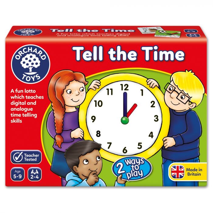 Joc educativ loto Tell the Time Orchard, in limba engleza, 5 ani+
