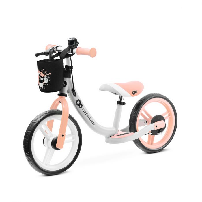 Bicicleta fara pedale Kinderkraft Space Peach Coral, 12