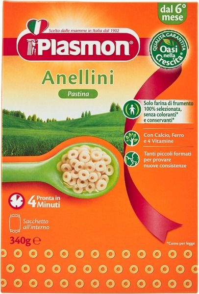 Paste Plasmon Anellini, 340 gr

