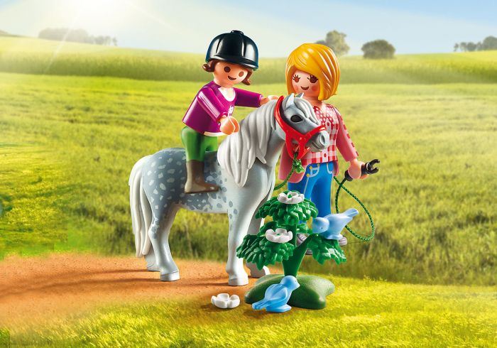 Plimbare cu poneiul, Playmobil, 4 ani+