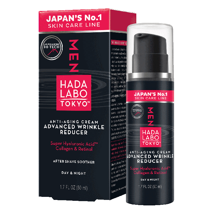 Crema anti-imbatranire Advanced Wrinkle Reducer Hada Labo Tokyo, pentru barbati

