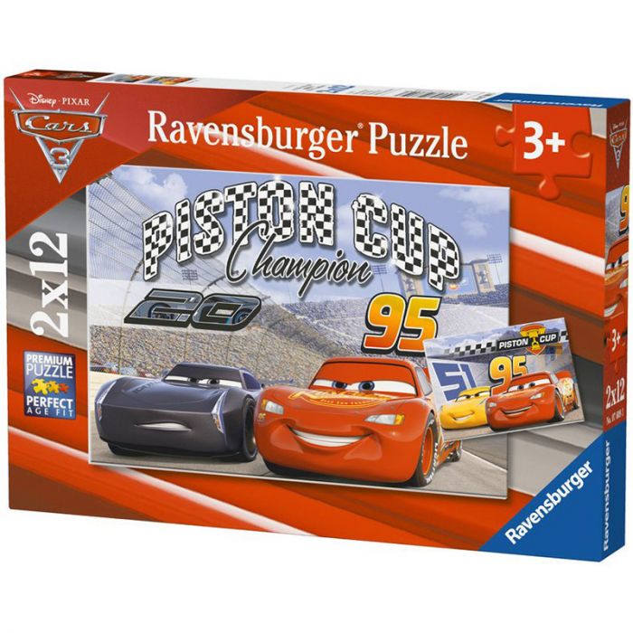 Puzzle Cars 2 x 12 piese Ravensburger