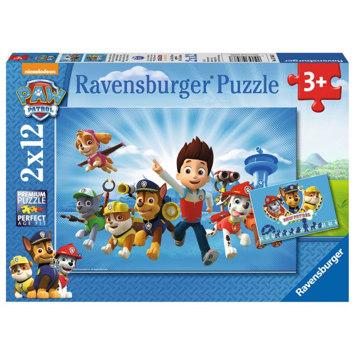 Puzzle Patrula catelusilor 2 x 12 piese Ravensburger 