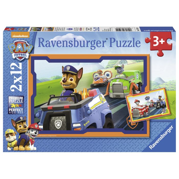 Puzzle Patrula catelusilor 2 x 12 piese Ravensburger