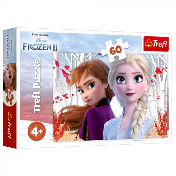 Puzzle Ana si Elsa Frozen 2 Trefl, 60 piese, 4 ani+
