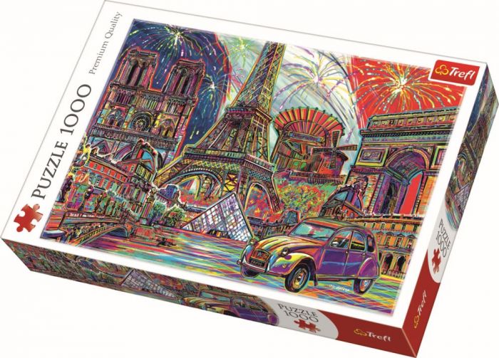 Puzzle Culorile Parisului Trefl, 1000 piese, 14 ani+