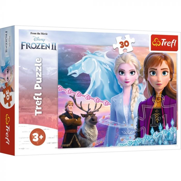 Puzzle Curajoasele surori Frozen 2 Trefl, 30 piese, 3 ani+