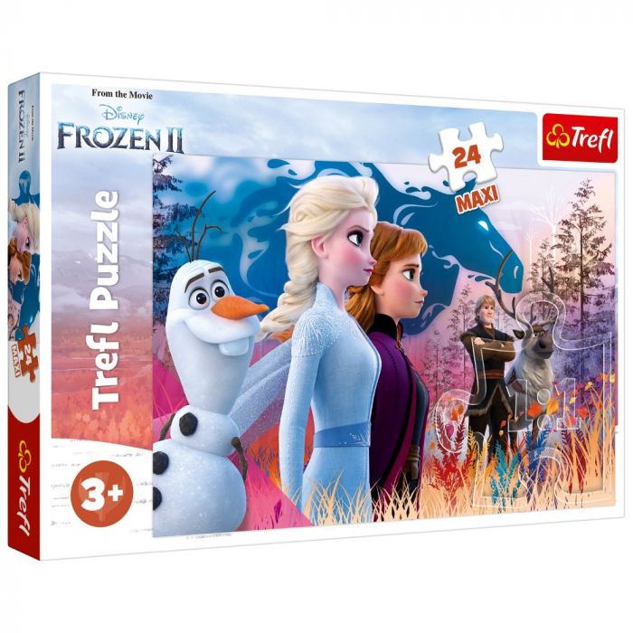 Puzzle Maxi Calatoria magica  Frozen 2 Trefl, 24 piese, 3 ani+