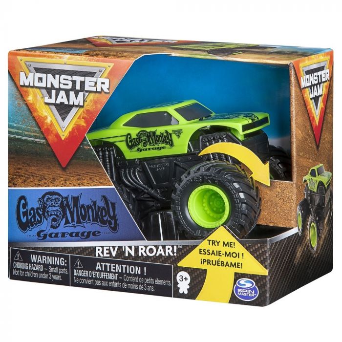 Vehicul metalic Monster Jam Roar Gas Monkey Spin Master, 1:43, 3 ani+