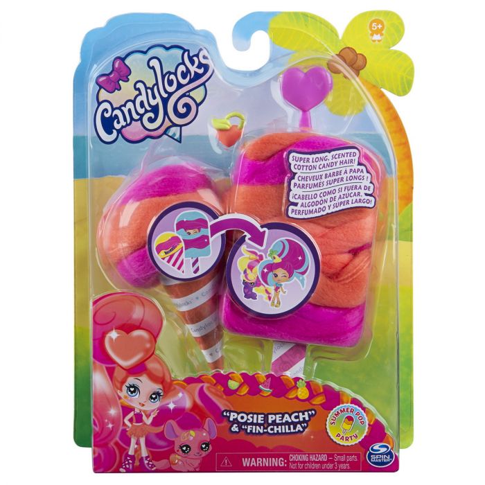 Figurine Candy Locks Posie Peach Spin Master, misterioase si parfumate, 4 ani+