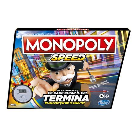 Jos Speed Monopoly Hasbro, 8 ani+