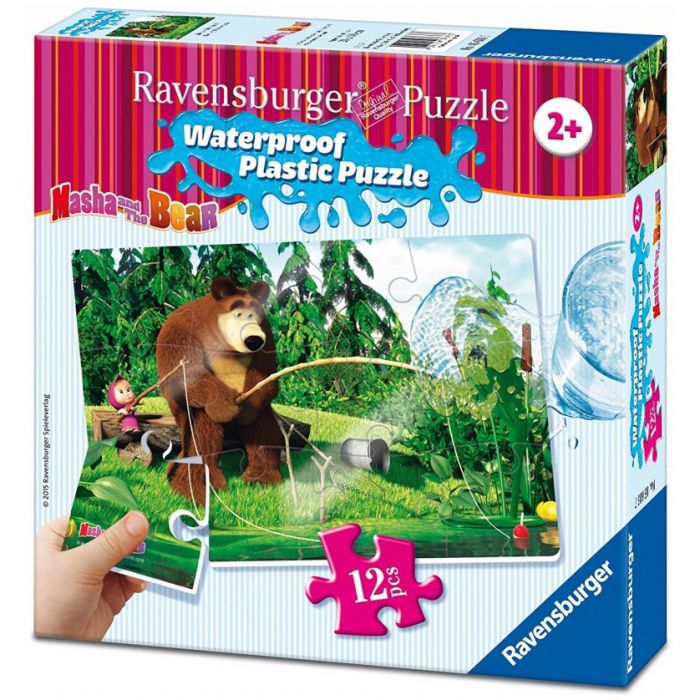 Puzzle Masha si ursul 12 piese rezistente la apa Ravensburger