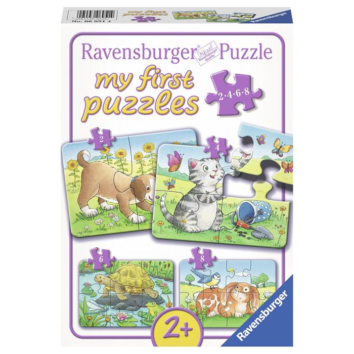 Primul puzzle cu animale 2/4/6/8 piese Ravensburger