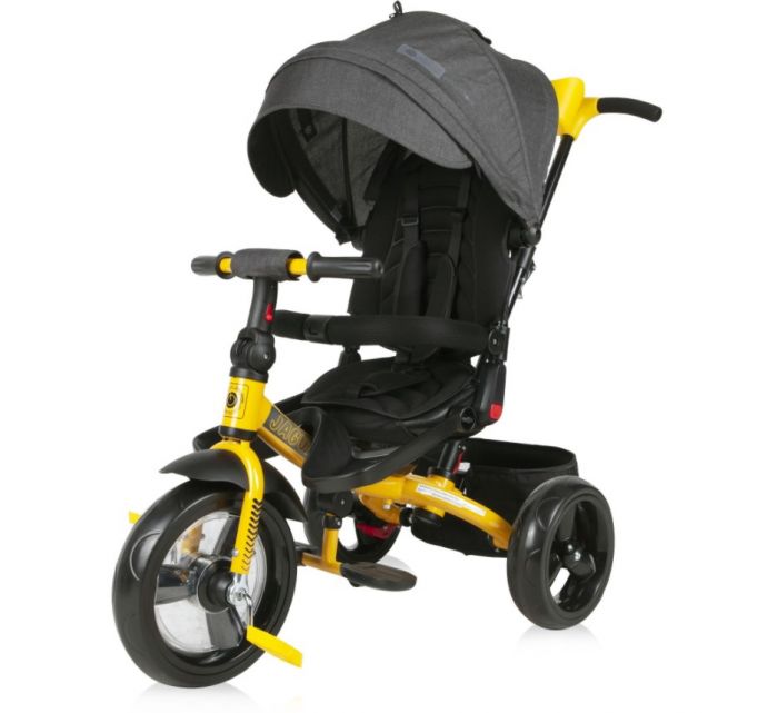 Tricicleta Jaguar Eva Wheels Lorelli Black & Yellow, 12 luni+, Galben