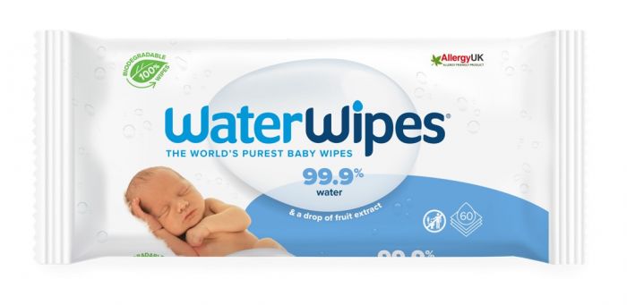 Servetele umede pentru bebelusi Bio Water Wipes, 60 buc, 0 luni+ 
