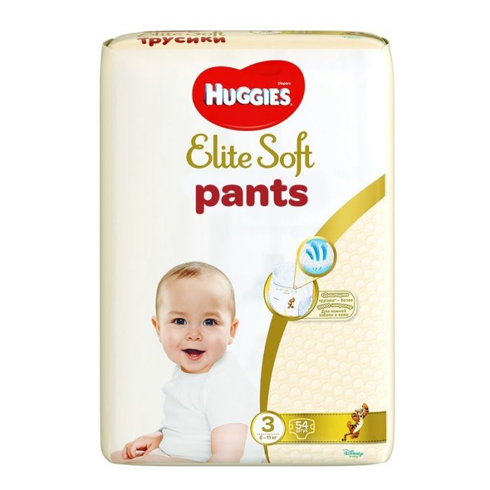 Scutece-chilotel Huggies Elite Soft Pants 3, Mega Pack, 6-11 kg, 54 buc
