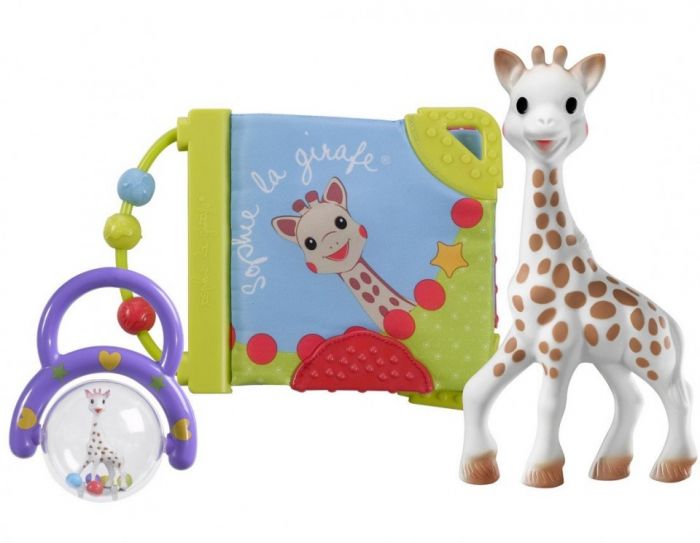 Set cadou jucarii Girafa Sophie Vulli, 0 luni+
