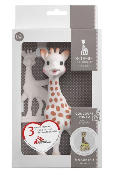 Set Girafa Sophie si inel dentitie Vulli, editie limitata, 0 luni+