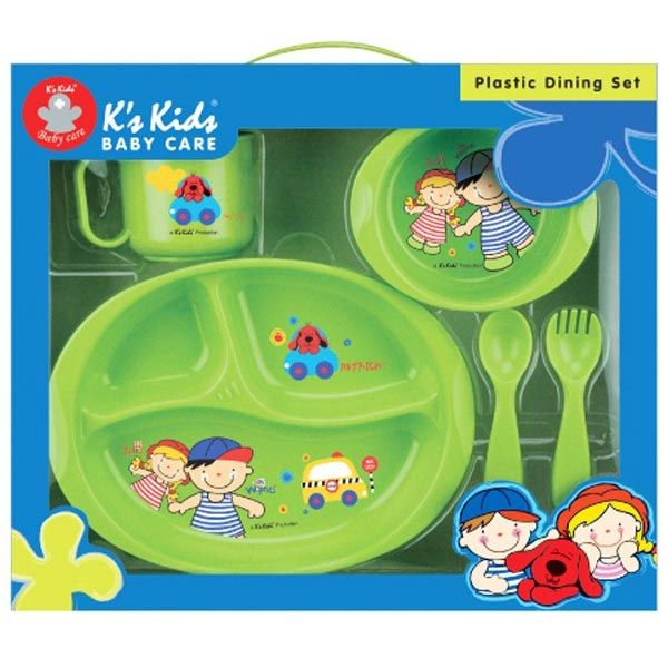 Set de masa cu 5 piese verde K's Kids