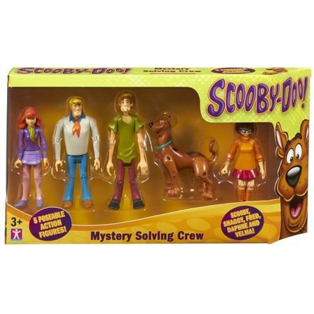Set Echipa Misterelor  Scooby Doo, 5 figurine, 13 cm, Multicolor