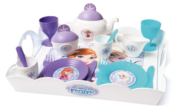 Set tava cu accesorii Frozen 2 Smoby, pentru ceai, 3 ani+
