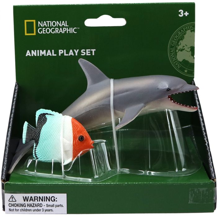 Set 2 figurine - Delfin si Peste National Geographic, 3 ani+  