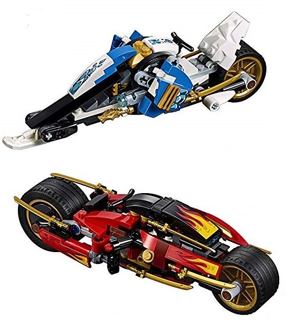 LEGO Ninjago Vehiculele lui Kai si Zane - Motociclete Blade si snowmobilul 70667, 8 ani+