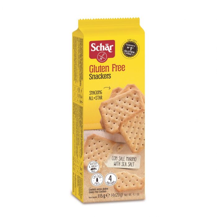 Biscuiti sarati Snackers Schar, fara gluten, 115g